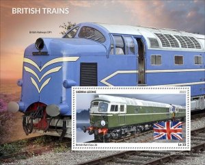 Sierra Leone - 2022 British Trains, British Rail - Souvenir Sheet - SRL220423b2