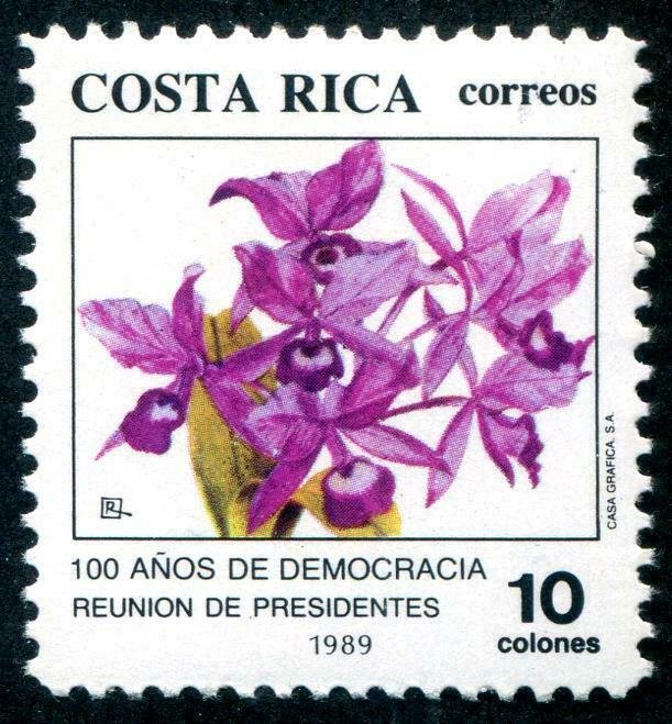 HERRICKSTAMP COSTA RICA Sc.# 420 Orchid Mint NH