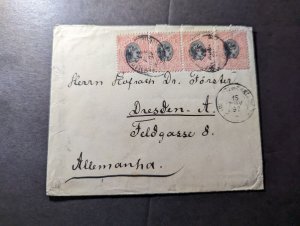 1897 Brazil Cover Rio De Janeiro to Dresden Germany