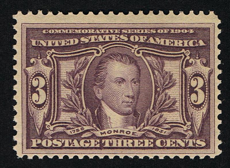 1904 US Stamp #325 Louisiana Purchase 3 cent Issue Mint NH OG