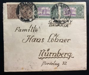 1931 Calcutta India Cover To Nuremberg Germany