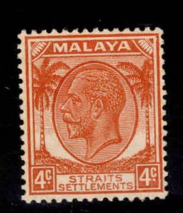 Straits Settlements Scott 220 MH* KGV stamp, wmk4,