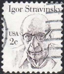 United States 1845 - Used - 2c Igor Stravinsky (Composer) (1980)