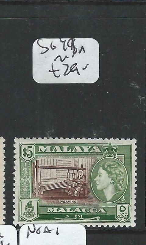 MALAYA MALACCA (PP1811B) QEII $5.00   SG 49   MNH