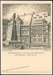 Germany 1931 Braunschweig Stamp Day Private Ganzsachen Postal Card Cover G68527