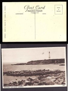 GB-cover #12852-unused p/c-showing Girdleness Lighthouse Aberdeen Scotland