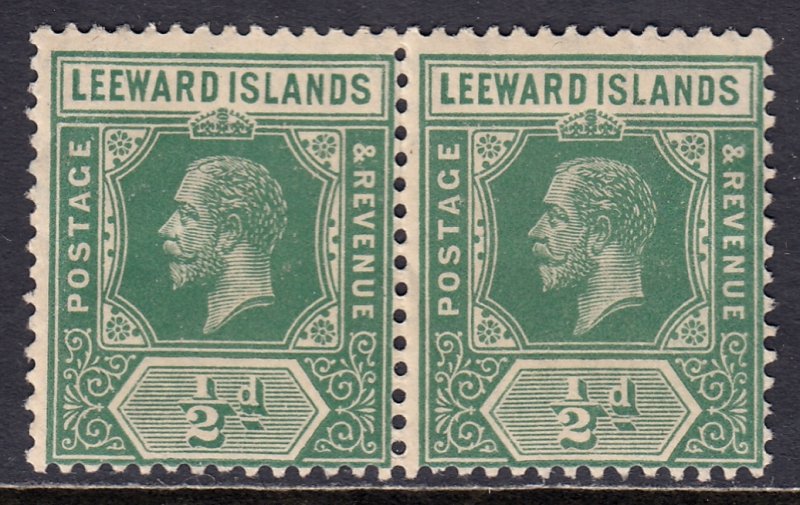 Leeward Islands - Scott #47 - Pair - MNH - Creasing - SCV $11.00