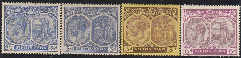 St Kitts-Nevis - 1921-27 - SC 43a,45-47 - H