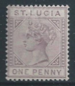 St. Lucia #29 NH 1p Queen Victoria - Die B