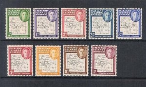 Falkland Islands Dependency 1948 Sc 1L1-8 set MNH(except 1L8 MH)