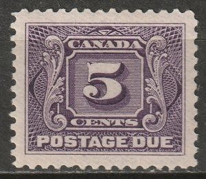 Canada 1924 Sc J4a postage due MLH* thin paper
