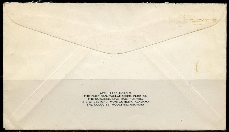 US HOTEL WARE 1945 CACHETED ENVELOPE WAYCROSS GA  TO NEW YORK 