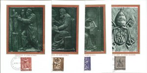68921 - VATICANO - Set of 11  MAXIMUM CARDS 1966  - ART  Religion