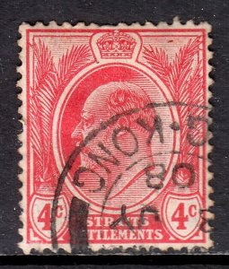 Straits Settlements - Scott #131 - Used - Hong Kong cancel - SCV $3.00