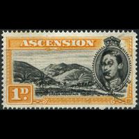 ASCENSION 1949 - Scott# 41Ab Mountain P.14 1p Used