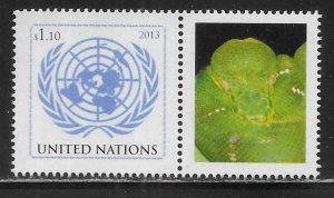 United Nations 1054 $1.10 2013 Personalized MNH