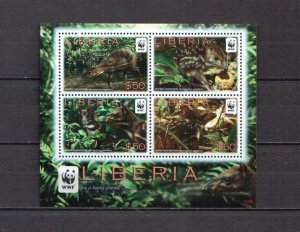 2011	Liberia	animals wwf collective s/s MNH	398