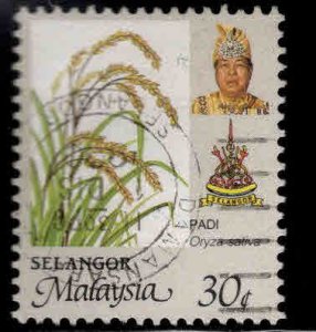 Malaysia Selangor Scott 148 Agg plant stamp