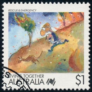 Australia 1988 $1 Living Together - Rescue & Emergency SG1136 Fine Used 1