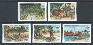 Kiribati #426-30 NH Copra Industry