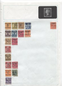 STAMP STATION PERTH- USA #160 Used Stamps on Pages - Unchecked