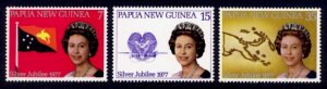 Papua New Guinea Sc# 462-4 MNH Silver Jubilee