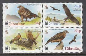 Gibraltar 716 Birds MNH VF