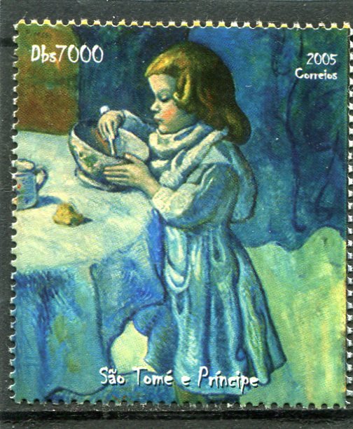 Sao Tome & Principe 2005 Picasso BLUE PERIOD PAINTINGS set Perforated Mint (NH