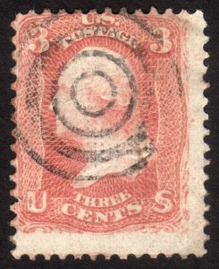 1867, US 3c, George Washington, Used, Sc 94