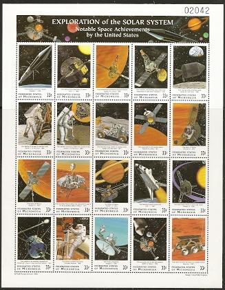 Micronesia 344-6 1999 Space Acheivements mini-sheet and 2...