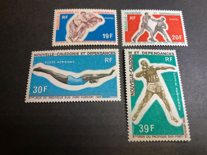 New Caledonia Scott 377-78 C66-67 Mint OG CV $19.50