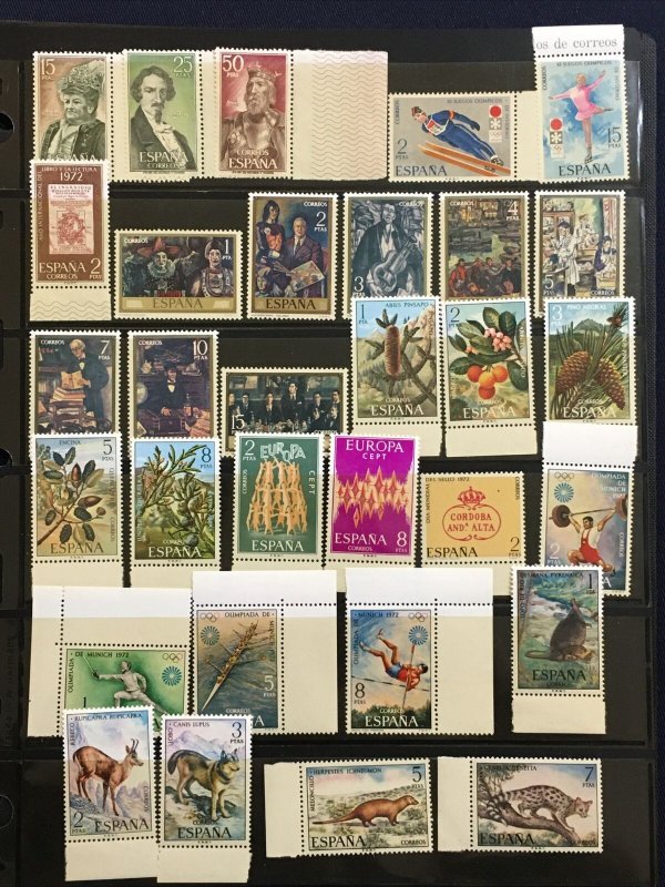 Spain 169 Mint (Mostly MNH) Stamps SCV $90