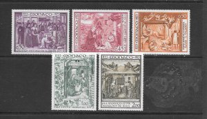 MONACO - CLEARANCE #880-4 NATIVITY PAINTINGS MNH