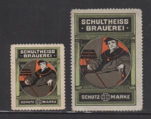 German Advertising Stamps - Schultheiss Beer Brewery