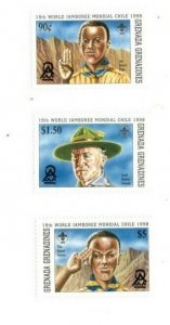 Grenadines 1998  - Boy Scouts - Set of three  - MNH