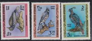 Afghanistan # 707-709, Birds, Mint LH, 1/3 Cat.