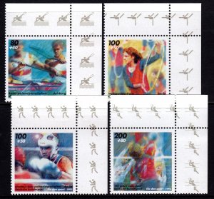 Germany 1995 Sports Complete Mint MNH Set SC B775-B778