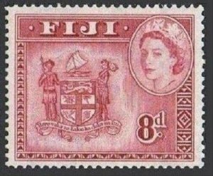 Fiji 155, lightly hinged. Michel 131. Queen Elizabeth II, Coat of Arms, 1956.