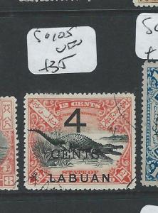 LABUAN (P2101B) 4C/12C  CROCODILE   SG105    VFU 