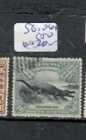 NORTH BORNEO 12C CROCODILE  S SG 106A      CTO         P0311H