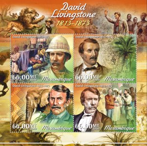 Stamps. David Livingstone  2020 year 1+1 sheets perforated Mozambique