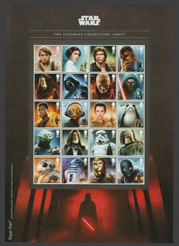 GB 2017 Star Wars composite sheet UNMOUNTED MINT/MNH