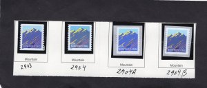 2903,2904,2904a&b, Mountain, MNH coil set/4