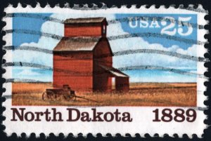 SC#2403 25¢ North Dakota Statehood (1989) Used