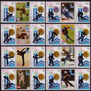 BELIZE 1980 - Scott# 503-10 Olympics Pairs Set of 16 NH