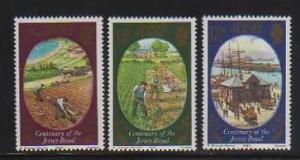 Jersey MNH sc# 226-8 Ship Crops CV $1.20