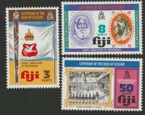 1974 Fiji 327-329 5th anniversary of independence