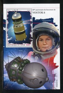 NIGER 2023 60th ANNIV OF THE LAUNCH OF VOSTOK 6 S/SHEET MINT NH