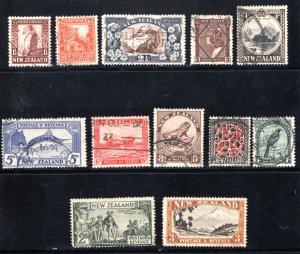 New Zealand #203-212, Used, F/VF  CV $26.50  ...  4330902