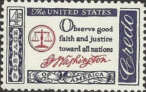 # 1139 MINT NEVER HINGED WASHINGTON'S FARWELL ADDRESS